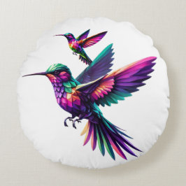 Colibrí prisma multicolor rond kussen