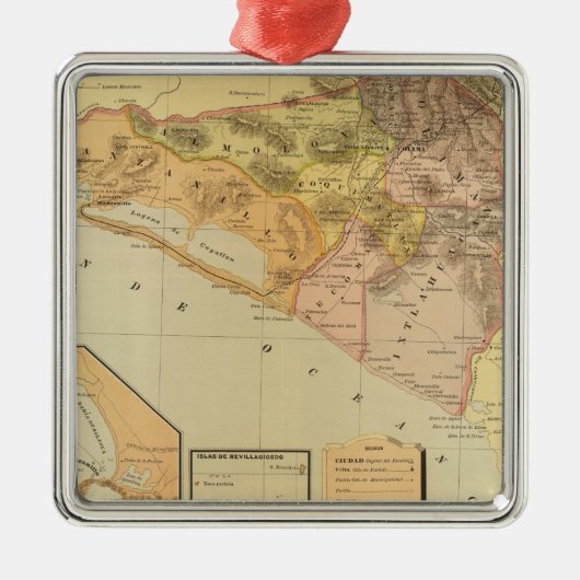 Colima Metalen Ornament (Voorkant)