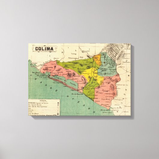 Colima, Mexico 2 Canvas Afdruk (Voorkant)
