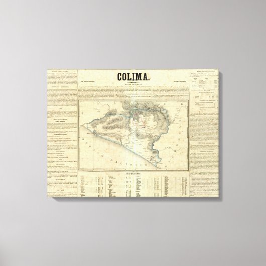 Colima, Mexico Canvas Afdruk (Voorkant)