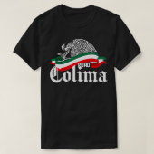 Colima Mexico Puro Colima Eagle Flag T-shirt (Design voorkant)