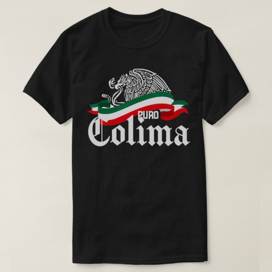 Colima Mexico Puro Colima Eagle Flag T-shirt (Design voorkant)