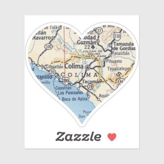 Colima Mexico Sticker (Vel)