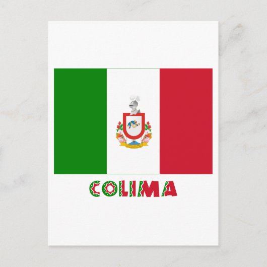 Colima Onofficiale vlag Briefkaart (Voorkant)