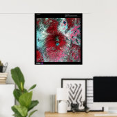 Colima Volcano Mexico Poster (Thuiskantoor)