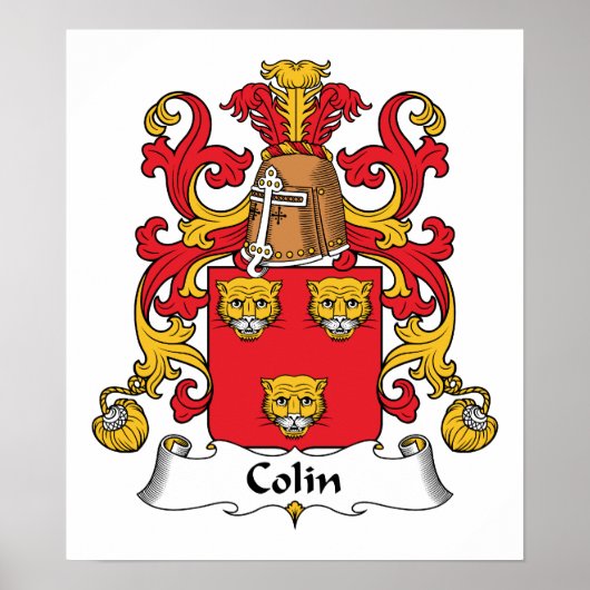 Colin Family Crest Poster (Voorkant)