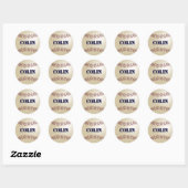 Colin-honkbalstickers Ronde Sticker (Vel)