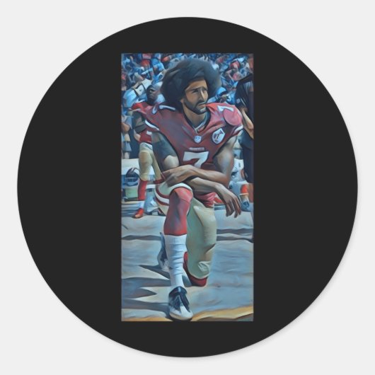 Colin Kaepernick Kneeling Sticker (Voorkant)
