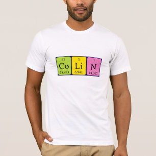Colin periodiek lijstnaam shirt