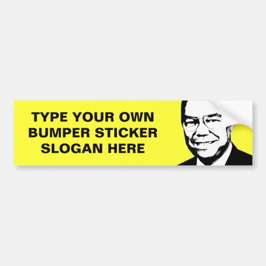 Colin Powell Bumpersticker (Voorkant)