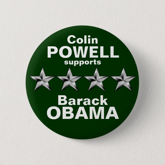 Colin Powell Ronde Button 5,7 Cm (Voorkant)