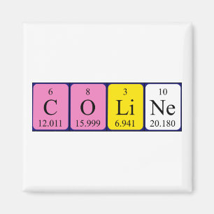 Coline periodiek table name magnet