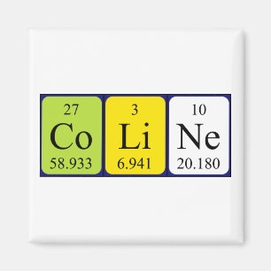 Coline periodiek table name magnet