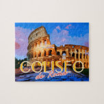 Coliseo de Roma Italy Summer Travel Briefkaart Legpuzzel<br><div class="desc">Design bestaat uit Coliseo de Roma in Rome,  Italië.</div>