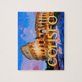 Coliseo de Roma Italy Summer Travel Briefkaart Legpuzzel (Verticaal)