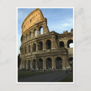 Coliseum bij zonsondergang briefkaart
