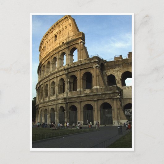 Coliseum bij zonsondergang briefkaart (Voorkant)