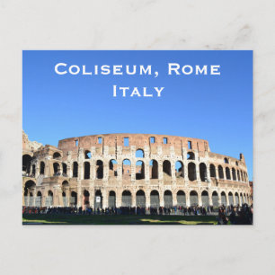 Coliseum in Rome, Italië Vintage Travel Tourism Ad Briefkaart