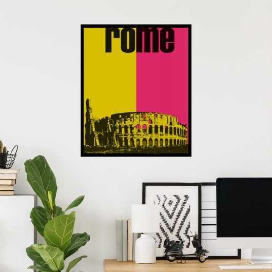 Coliseum in Rome Poster (Thuiskantoor)