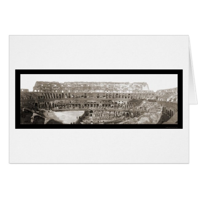 Coliseum Interior Rome Foto 1909 (Voorkant Horizontaal)