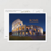 Coliseum Rome Post Card Briefkaart (Voorkant / Achterkant)
