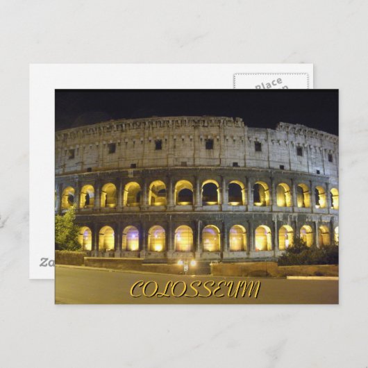 Coliseum van Rome Briefkaart (Voorkant / Achterkant)