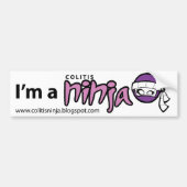 Colitis Ninja Bumpersticker (Voorkant)