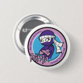 Colitis Ninja Pin Ronde Button 5,7 Cm (Voorkant /achterkant)