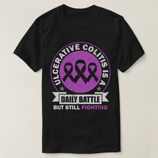 Colitis ulcerosa is een dagelijkse strijd bewustzi t-shirt (Design voorkant)