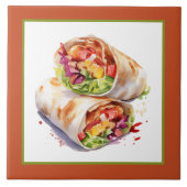 Coll Mexicaanse burrito liefhebbers thuis zakelijk Tegeltje (Voorkant)