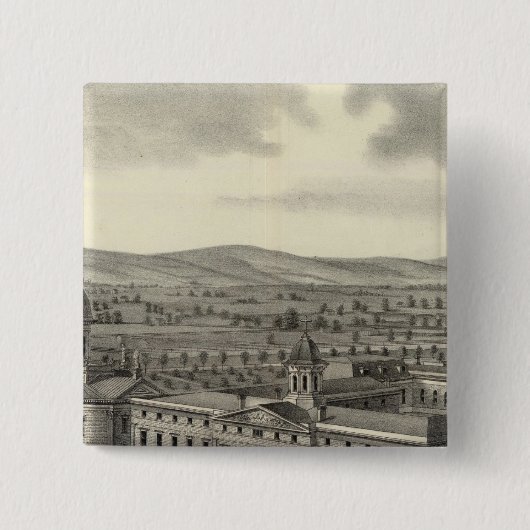 Coll. Notre Dame Vierkante Button 5,1 Cm (Voorkant)