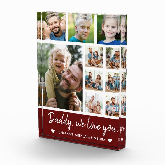 Collage 10 Photos gift for Dad Fotoblokken (Rechts)