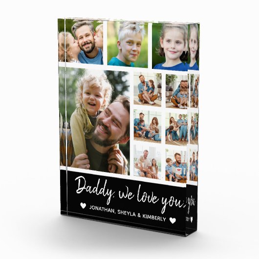 Collage 10 Photos gift for Dad Fotoblokken (Rechts)