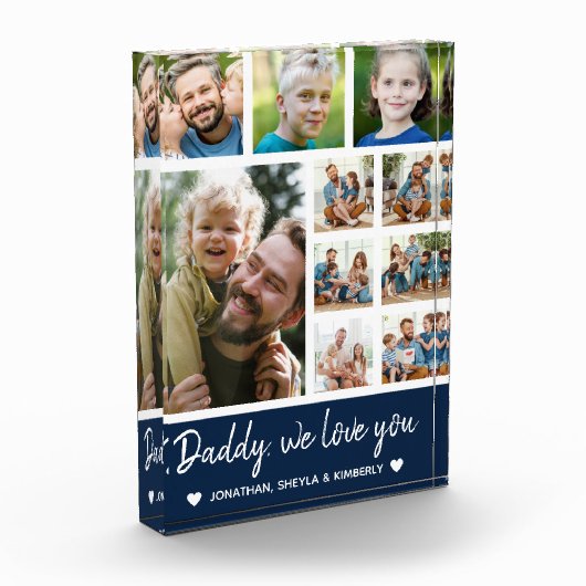 Collage 10 Photos gift for Dad Fotoblokken (Links)