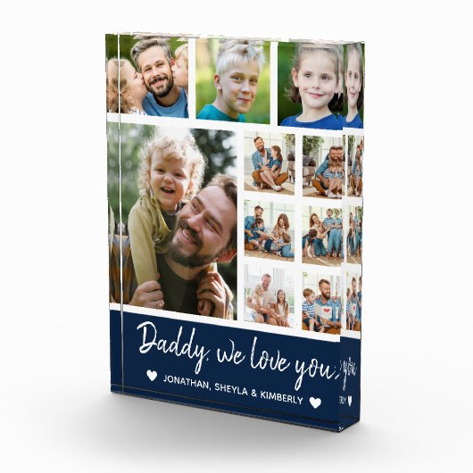 Collage 10 Photos gift for Dad Fotoblokken (Rechts)