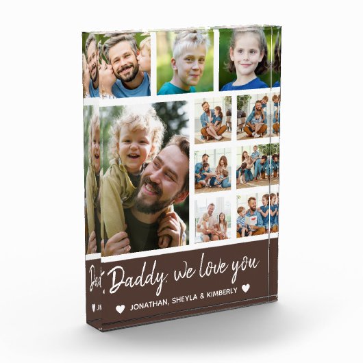 Collage 10 Photos gift for Dad Fotoblokken (Links)