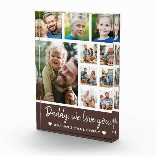 Collage 10 Photos gift for Dad Fotoblokken (Rechts)