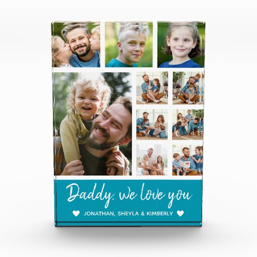 Collage 10 Photos gift for Dad Fotoblokken (Voorkant)