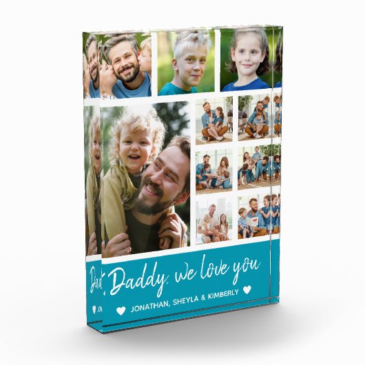 Collage 10 Photos gift for Dad Fotoblokken (Links)