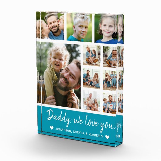 Collage 10 Photos gift for Dad Fotoblokken (Rechts)