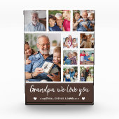 Collage 10 Photos Grandpa We Love you Fotoblokken (Voorkant)