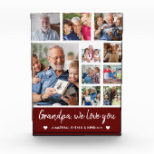 Collage 10 Photos Grandpa We Love you Fotoblokken (Voorkant)