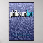 Collage 1 (blauw) Poster (Voorkant)