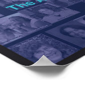 Collage 1 (blauw) Poster (Hoek)