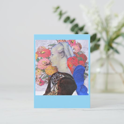 Collage 2023 Blue Faerie Briefkaart (Staand voorkant)