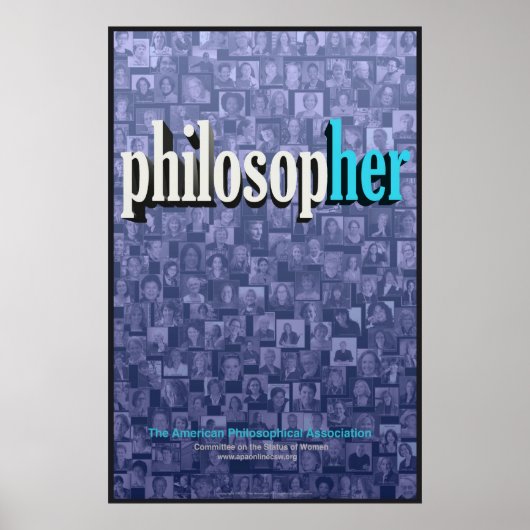 Collage 2 (blauw) Poster (Voorkant)