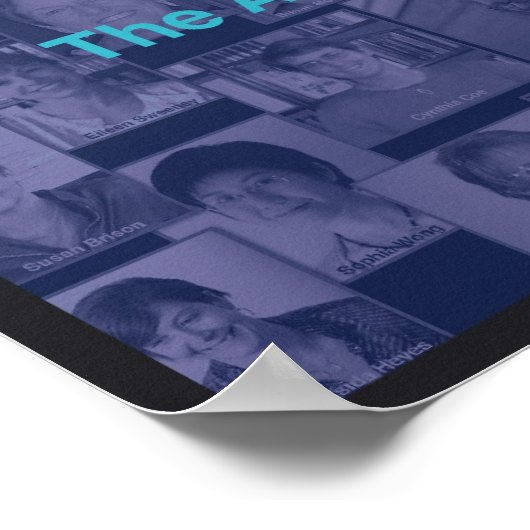 Collage 2 (blauw) Poster (Hoek)