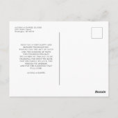 Collage 2 foto's Paar Happy Thanksgiving Briefkaart (Achterkant)