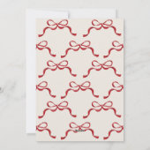 collage 4 foto multi foto rode bogen Ovaal Foto Feestdagenkaart (Achterkant)