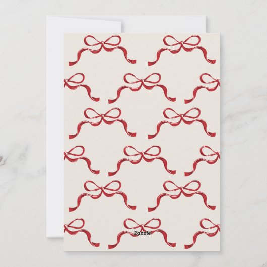 collage 4 foto multi foto rode bogen Ovaal Foto Feestdagenkaart (Achterkant)